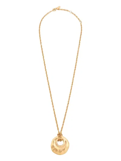 Chloé Eclectic Pendant Necklace In Yellow