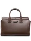 Chloé Edith Large Leather Tote Bag In Brown