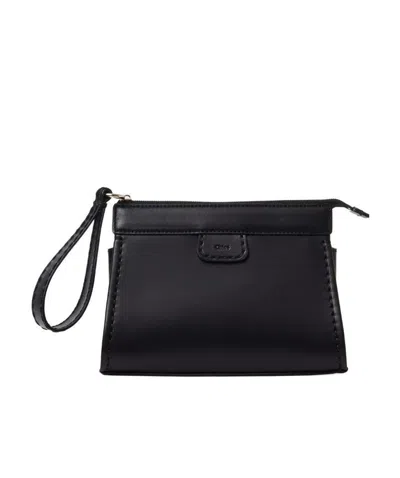 Chloé Edith Leather Cross Body Bag In Black