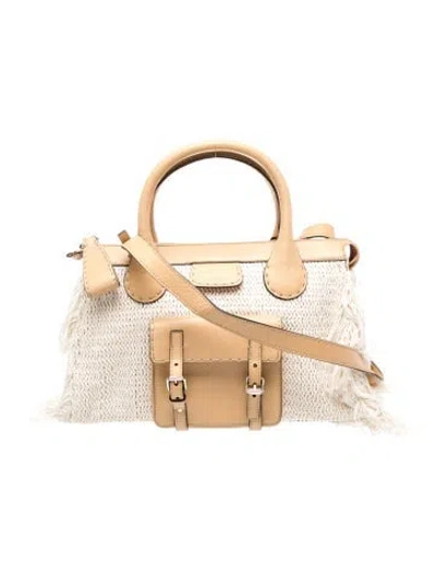 Pre-owned Chloé Edith Medium In Neutral
