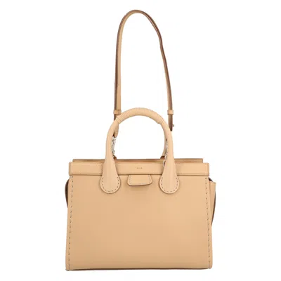 Chloé Edith Medium Zip Tote Bag Beige In Nude | ModeSens