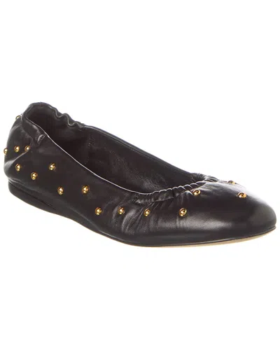 Chloé Eia Leather Ballerina Flat In Black