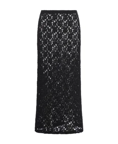 Chloé Lace Skirt In Black