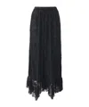 Chloé Elastic Waist Skirt In Black