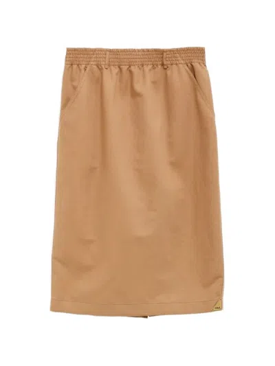 Chloé Elastic-waist Skirt In Neutral