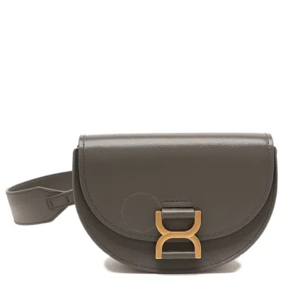 Chloé Chloe Elephant Grey Ladies Marcie Leather Shoulder Bag