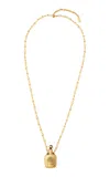 Chloé Elixir Brass And Resin Necklace In Gold
