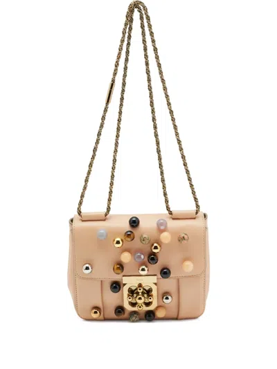 Pre-owned Chloé Elsie Leather Embellished Shoulder Bag