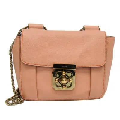 Pre-owned Chloé Elsie Pink Leather Shoulder Bag ()