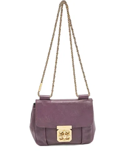 Pre-owned Chloé Elsie Shoulder Bag In Purple
