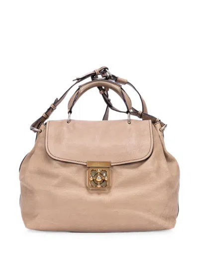 Pre-owned Chloé Elsie Shoulder Bag In Neutral