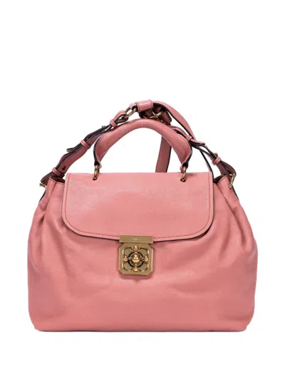 Pre-owned Chloé Elsie Tote Bag In Pink