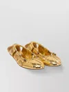 Chloé Moon Metallic Leather Ballet Flats
