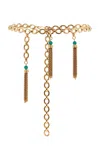 Chloé Embellished Gold-tone Chain Belt In Gold