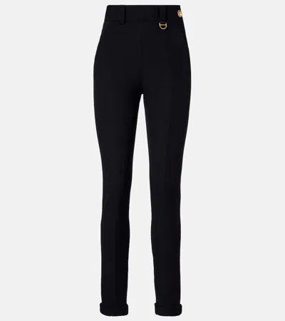 Chloé Embellished Slim Pants In Black