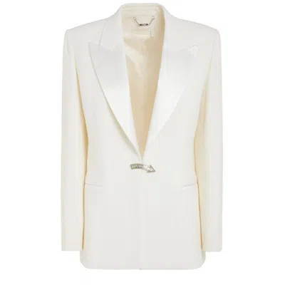 Chloé Peak-lapels Single-breasted Blazer In Beige