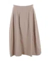 Chloé A-line Midi Skirt In Nude