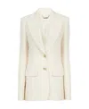 Chloé Embossed-buttons Single-breasted Blazer In White
