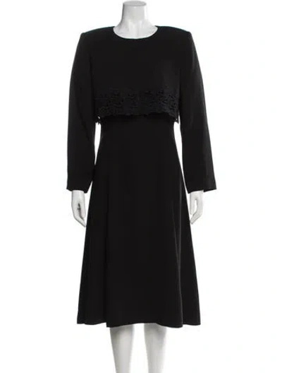 Pre-owned Chloé Embroidered Accent Dress Set In Black