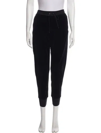Pre-owned Chloé Embroidered Accent Sweatpants In Black