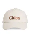 Chloé Embroidered Baseball Cap In White