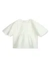 Chloé Embroidered Cotton Blouse In White