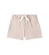Chloé Embroidered Cotton Jersey Shorts In Beige