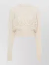 Chloé Embroidered Alpaca And Silk-blend Sweater