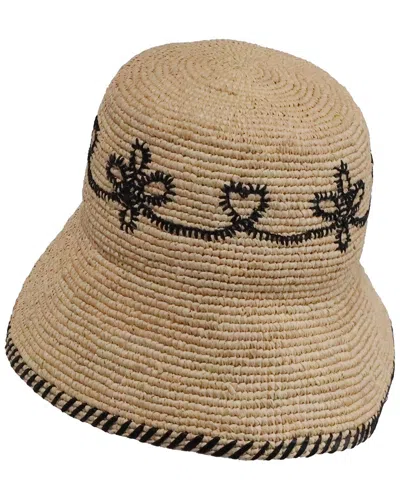 Chloé Embroidered Hat (authentic Pre-loved) In Brown