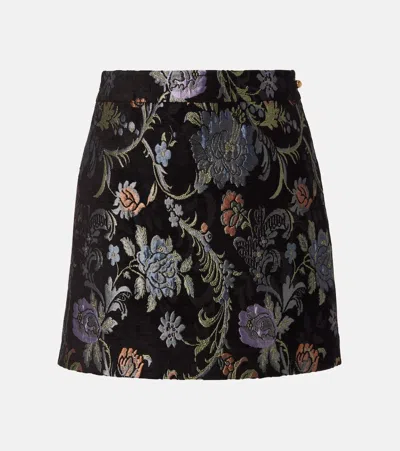 CHLOÉ EMBROIDERED HIGH-RISE MINISKIRT