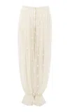 Chloé Embroidered Lace Balloon Pants In White