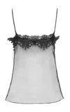 Chloé Embroidered Lace Tank Top In Black