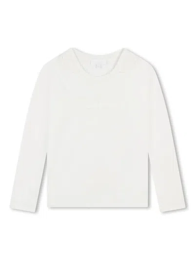 CHLOÉ EMBROIDERED-LOGO COTTON T-SHIRT