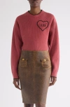 Chloé Short And Fitting Pullover With Wool Logo In Multi