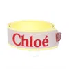Chloé Chloe Embroidered-logo Shoulder Bag Strap In White