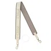Chloé Chloe Embroidered-logo Shoulder Bag Strap In Grey
