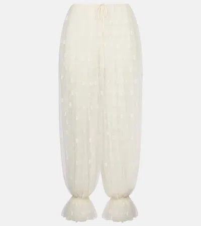 Chloé Bestickte Hose Aus Spitze