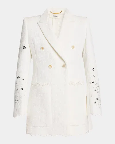 Chloé Embroidered Spongy Jacquard Jacket