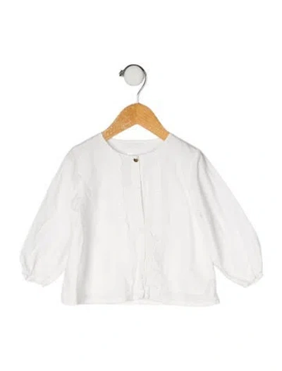 Pre-owned Chloé Babies' Embroidered Top In White