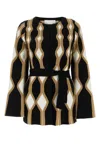 Chloé Chloe Embroidered Wool Blend Cardigan