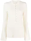 Chloé Embroidered Wool Jumper In White