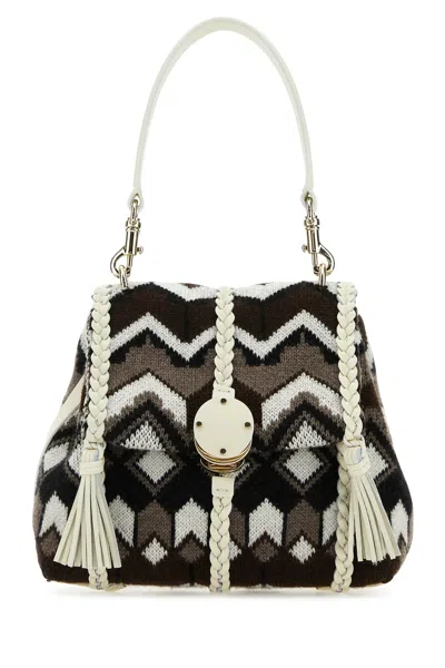CHLOÉ EMBROIDERED WOOL SMALL PENELOPE HANDBAG