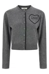 Chloé Embroidery Cardigan In Gray