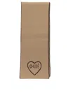 Chloé Heart-embroidered Scarf In Brown