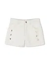 CHLOÉ ENGRAVED BUTTONS STRAIGHT FIT DENIM SHORTS