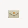 Chloé Envelope Card Holder In Grained Leather In Brown