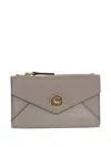 Chloé Envelope Logo Wallet In Gray