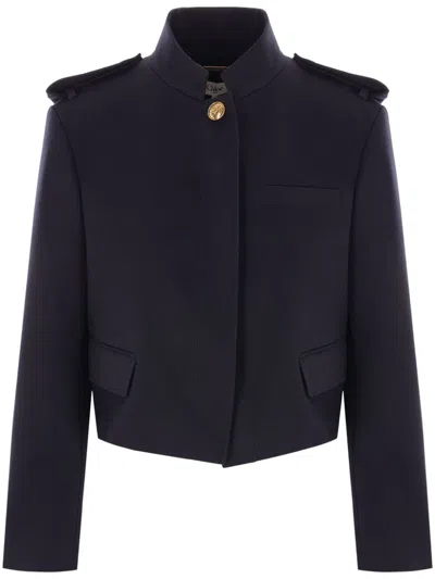 CHLOÉ EPAULETTES CROPPED JACKET