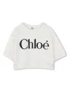 Chloé Logo-print Sweatshirt In Dirty White