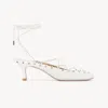 Chloé Escarpins  Ghillies Femme Blanc Taille 40 100% Cuir D'agneau In White